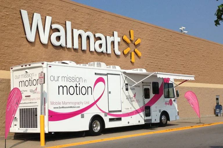 power of the pink Mammography van